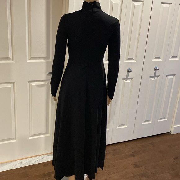 SHEIN - Black full length long sleeve stretchy dress Size S - Picture 3 of 15